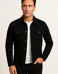 Men's Jacket Cotton Blend Smart-Casual Comfortable Fit