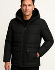 Men's Jacket Lambswool Oversized Hooded Thick Padded