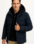 Men's Jacket Lambswool Oversized Hooded Thick Padded