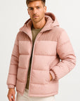 Men's Puffer Jacket Insulated Lightweight with Hood