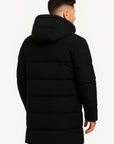 Men's Waterproof Puffer Jacket Insulated Winter Coat Black
