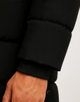 Men's Waterproof Puffer Jacket Insulated Winter Coat Black
