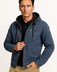 Men's Winter Jacket Vintage Brown Structured Design Lightweight