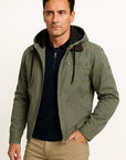 Men's Winter Jacket Vintage Brown Structured Design Lightweight